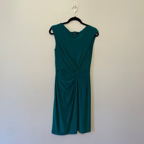 Lauren Ralph Lauren 8 dress Corpcore monochrome classic elegant green workwear - Picture 1 of 7